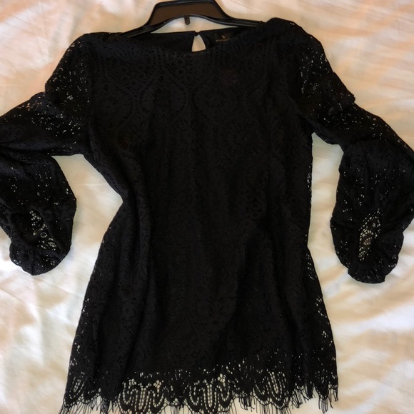 Worthington Tops - Black Lace Top